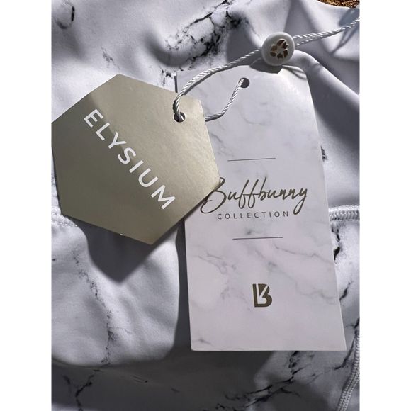 NWT BuffBunny Limitless Leggings in White Marble size M - Picture 5 of 11